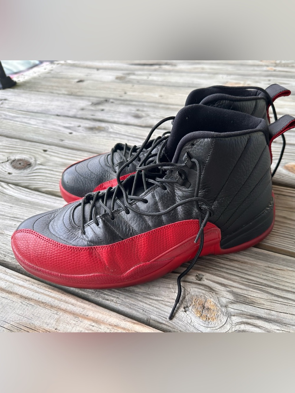 2016 Air Jordan 12 Retro “Flu Game” Black/Varsity Red Men’s Size 14
